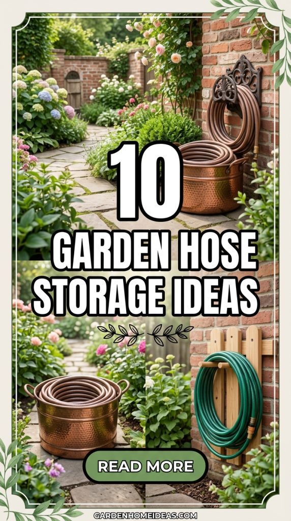 10 Garden Hose Storage Ideas