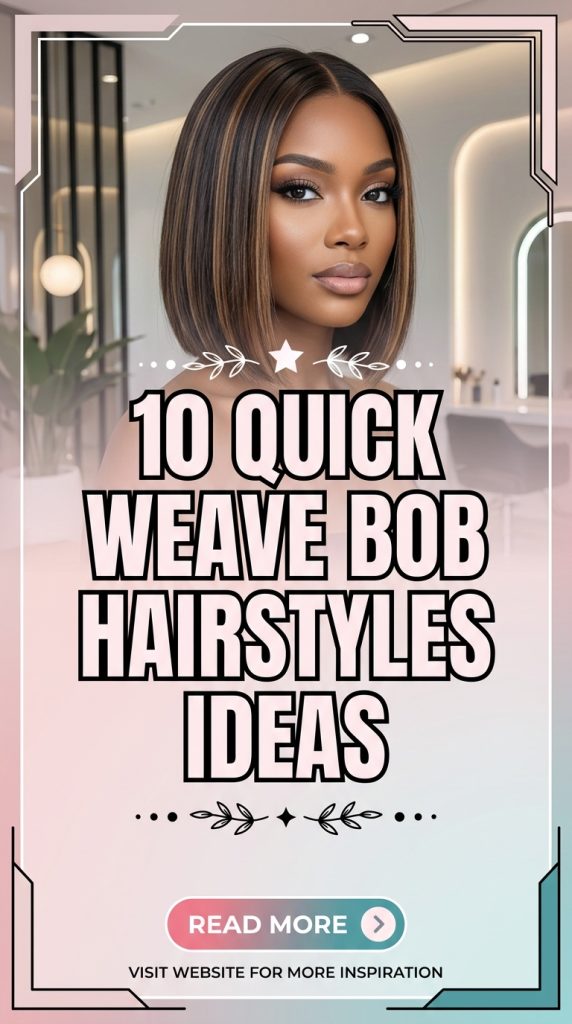 10 Quick Weave Bob Hairstyles Ideas