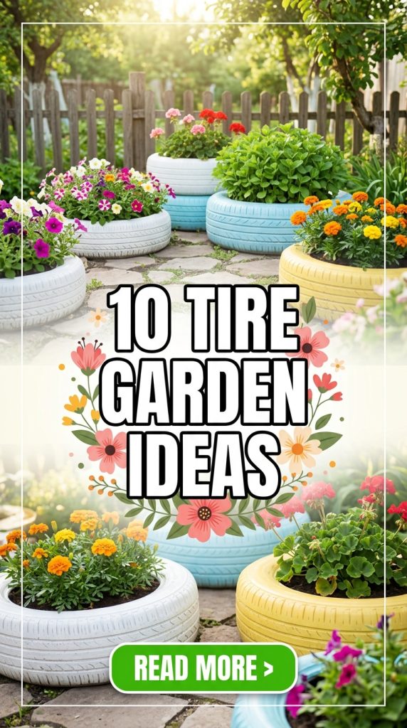 10 Tire Garden Ideas