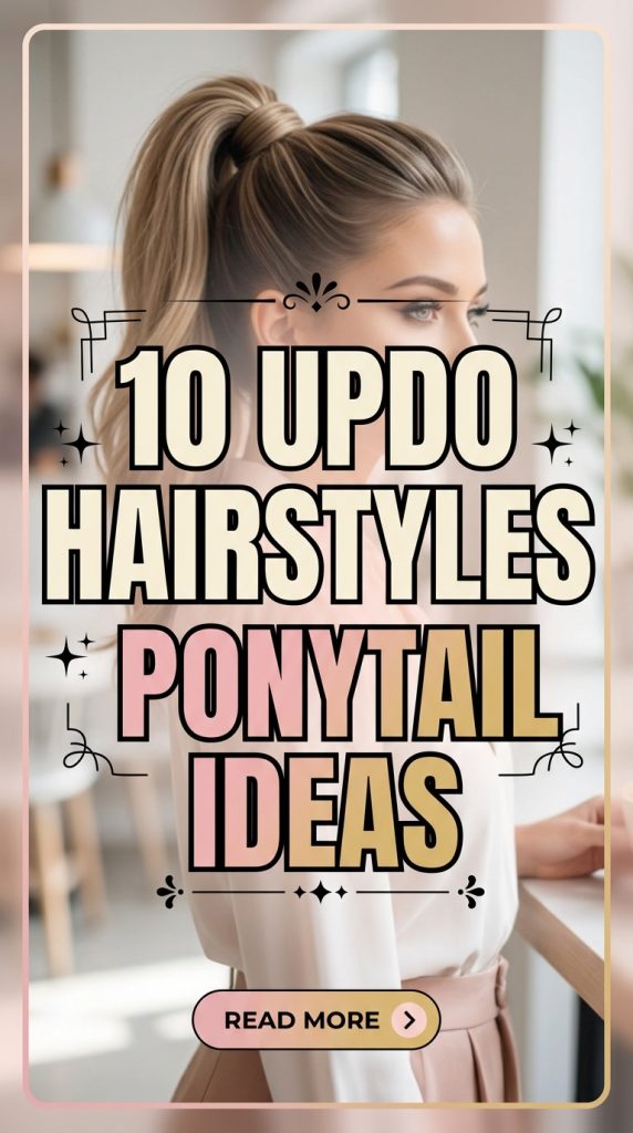 10 Updo Hairstyles Ponytail Ideas