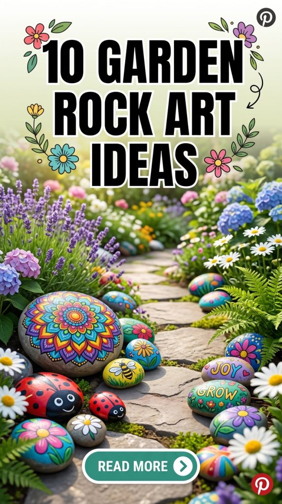 10 Garden Rock Art Ideas