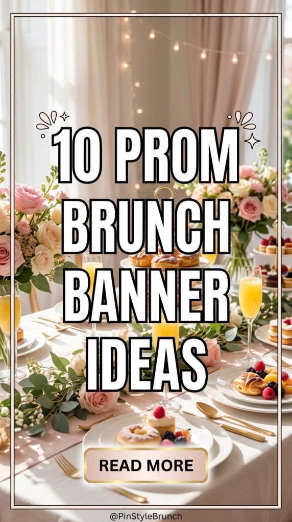 10 Prom Brunch Banner Ideas