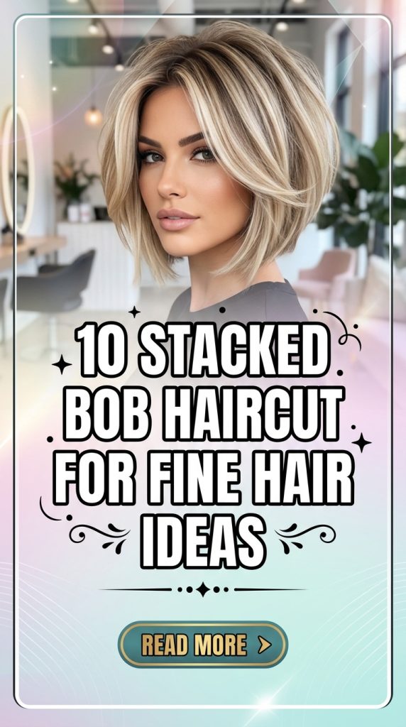 10 Stacked Bob Haircut for Fine Hair Ideas