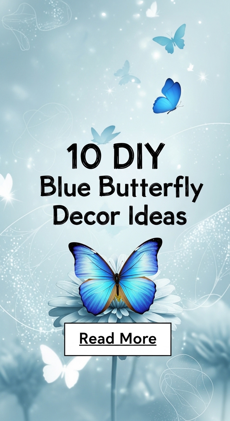 10 DIY Blue Butterfly Decor Ideas
