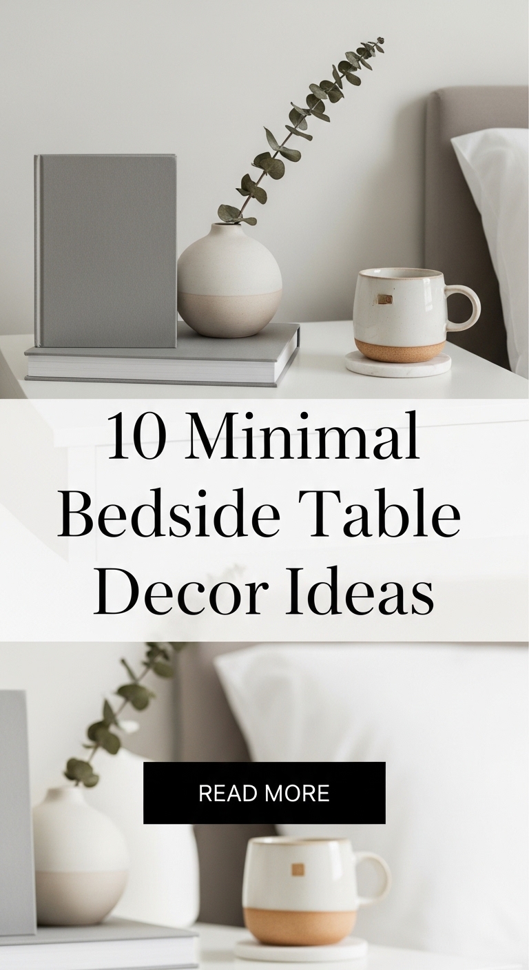 10 Minimal Bedside Table Decor Ideas