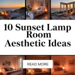 10 Sunset Lamp Room Aesthetic Ideas