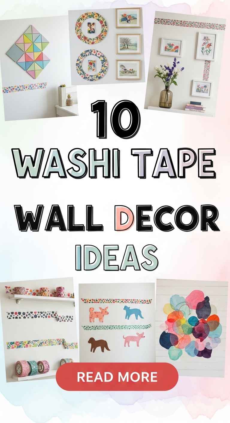 10 Washi Tape Wall Decor Ideas