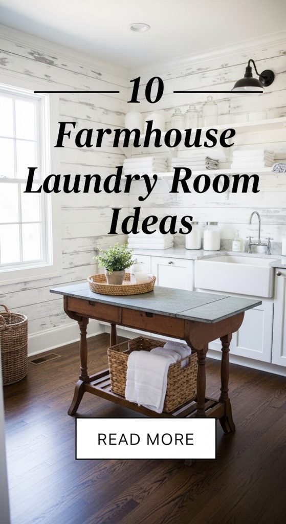 10 Farmhouse Laundry Room Ideas