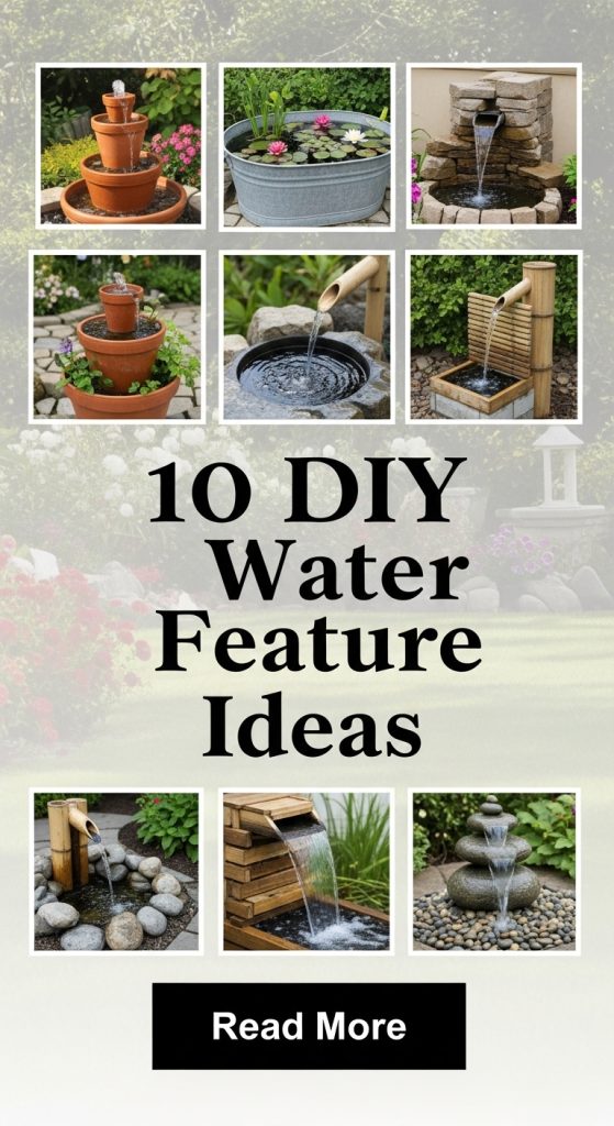 10 DIY Water Feature Ideas