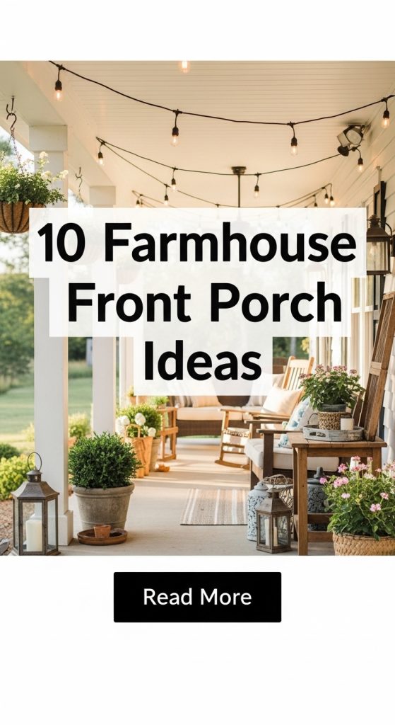10 Farmhouse Front Porch Ideas