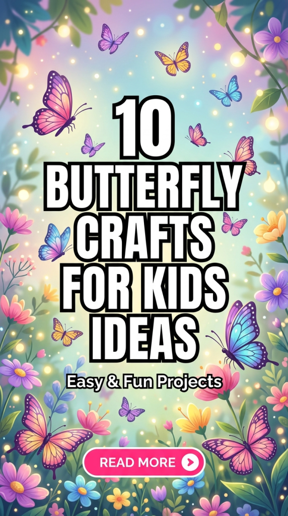 10 Butterfly Crafts For Kids Ideas