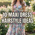 10 Maxi Dress Hairstyle Ideas