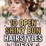 10 Open Shiny Bun Hairstyles Ideas
