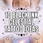 10 Black Ink Celestial Tattoo Ideas
