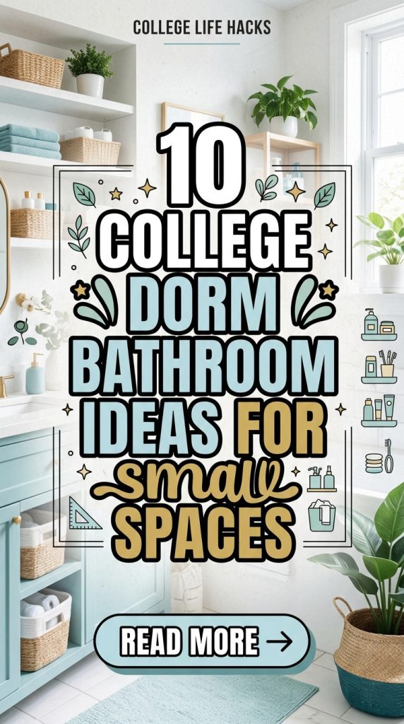 10 College Dorm Bathroom Ideas for Small Spaces