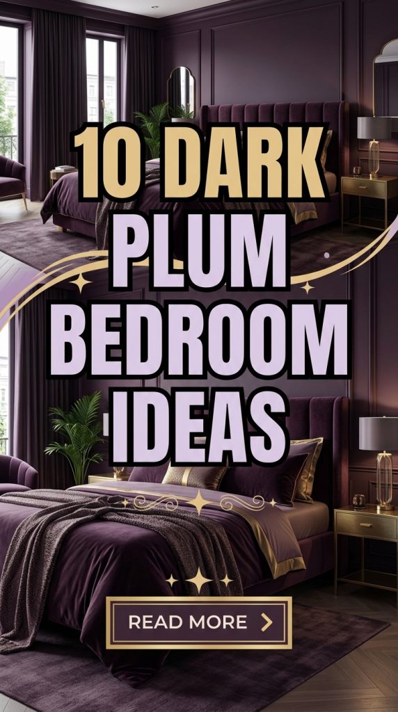 10 Dark Plum Bedroom Ideas