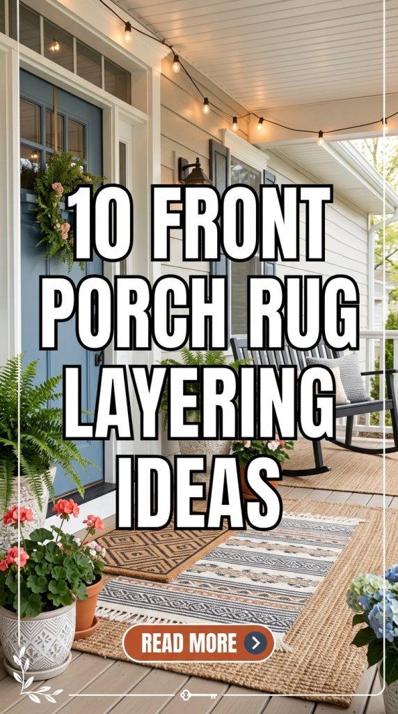 10 Front Porch Rug Layering Ideas