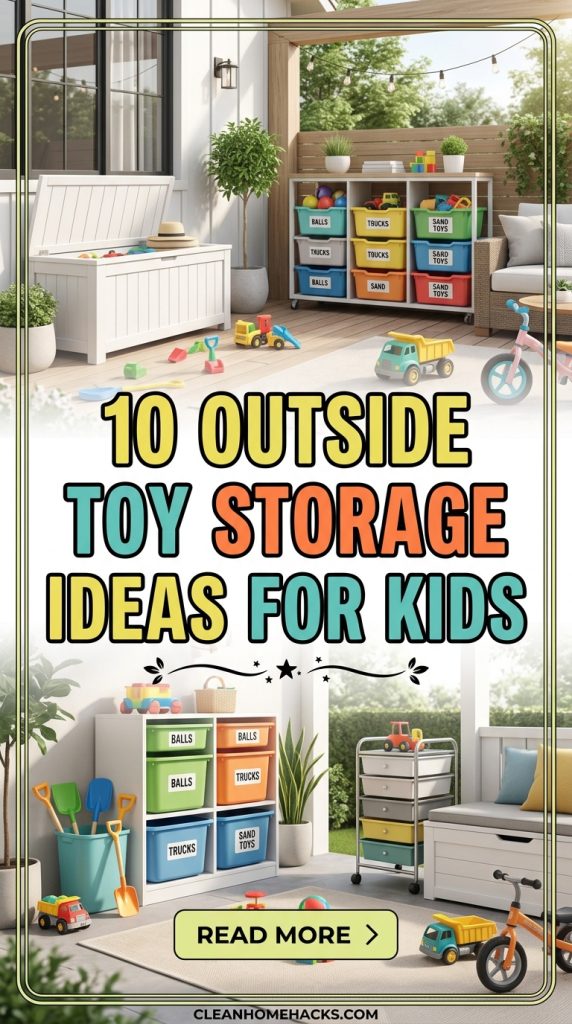 10 Outside Toy Storage Ideas for Kids