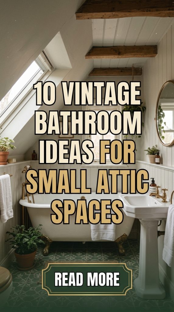10 Vintage Bathroom Ideas for Small Attic Spaces