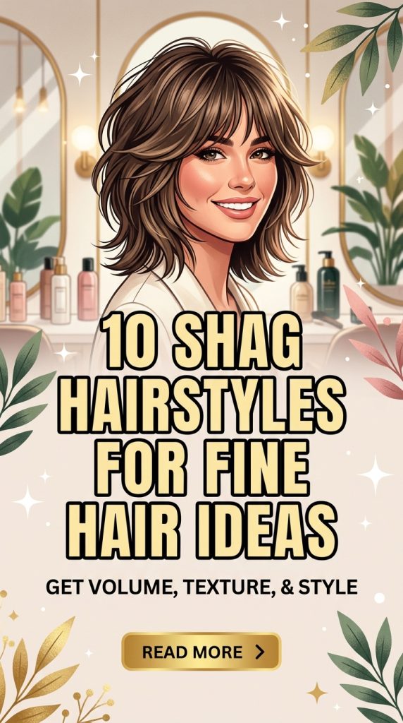 10 Shag Hairstyles For Fine Hair Ideas That Add Volume, Texture, and Serious Style
