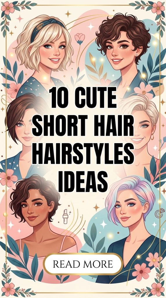 10 Cute Short Hair Hairstyles Ideas