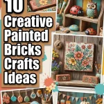 10 Creative Painted Bricks Crafts Ideas