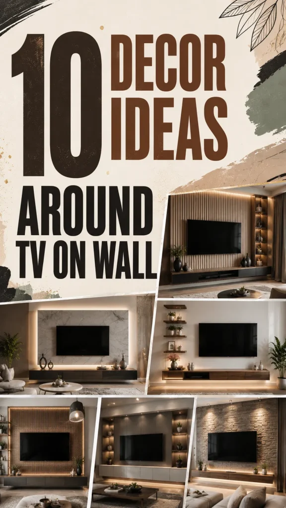 10 Stylish Decor Ideas for the Wall Around Your TV