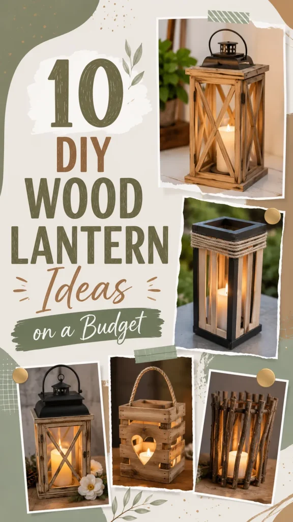 10 DIY Wood Lantern Ideas on a Budget