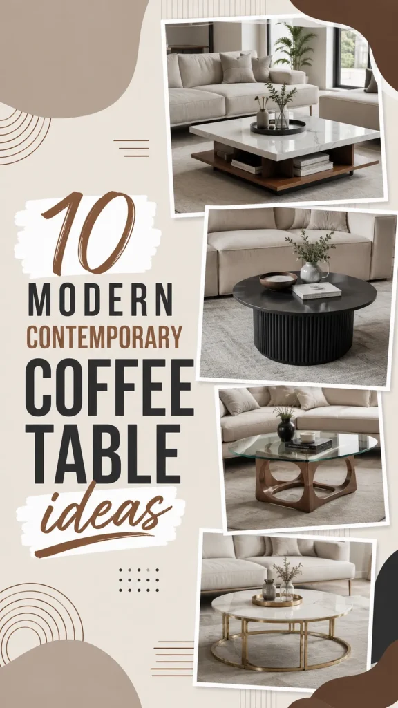 10 Modern Contemporary Coffee Table Ideas