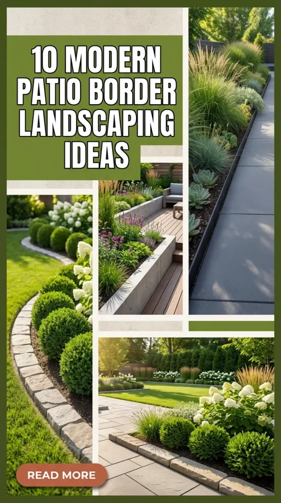 10 Modern Patio Border Landscaping Ideas