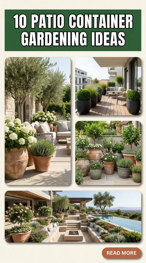 10 Patio Container Gardening Ideas