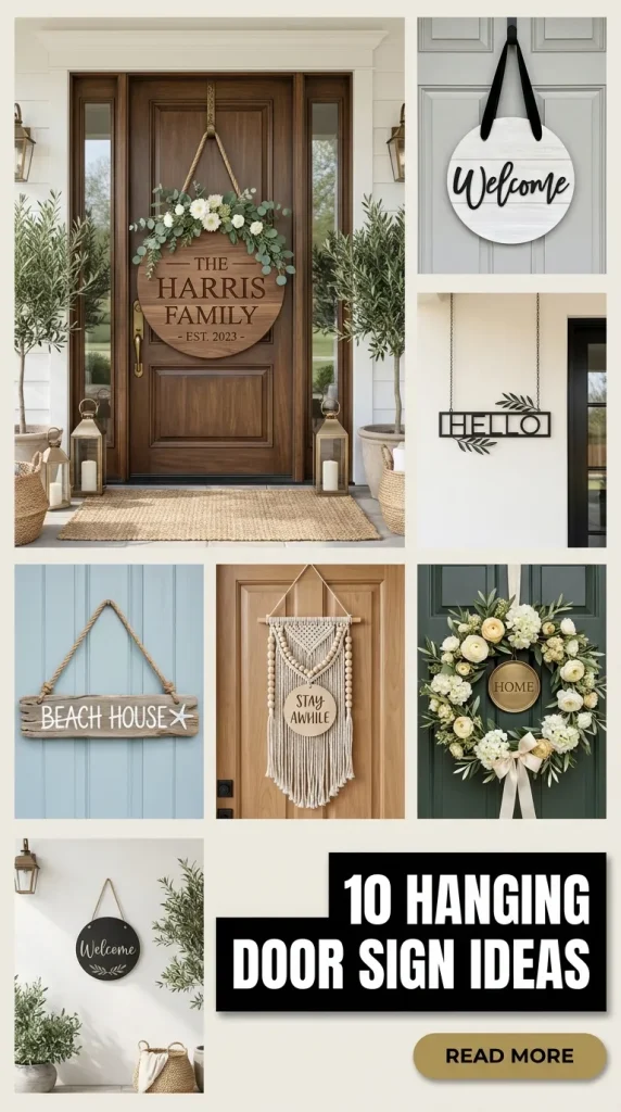 10 Hanging Door Sign Ideas