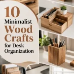 10 Minimalist Wood Crafts for Desk Organization